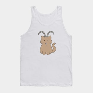 Capricorn Cat Zodiac Sign Tank Top